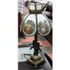 Image 1 : VINTAGE CHERUB GLASS SHADE LAMP