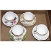 Image 1 : ESTATE LOT OF 4 ASSORTED CUPS AND SAUCERS