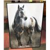 Image 1 : LARGE FRAMED HORSE WALL HANGING