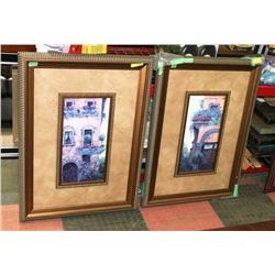PAIR OF FRAMED BUILDING PICTURES