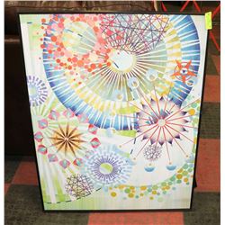 LARGE SHOWHOME ABSTRACT FRAMED PICTURE
