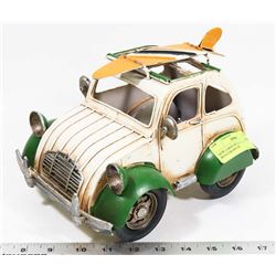 NEW LARGE METAL VOLKSWAGON BUG CAR DECOR.
