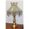 Image 1 : BRASS AND GLASS ESTATE LAMP