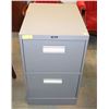 Image 1 : GREY 2 DRAWER FILING CABINET
