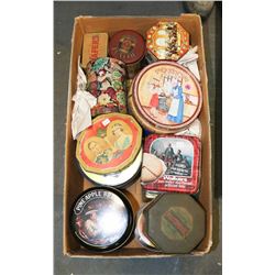 BOX OF COLLECTIBLE TINS