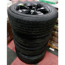 SET OF FOUR 225-50-20 INCH RIMS AND TIRES 5X4.5 NEW