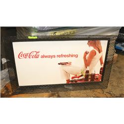 1960 COCA COLA METAL FRAMED PICTURE