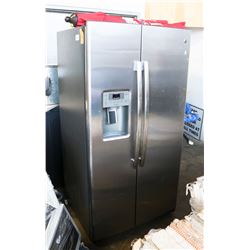 GE PROFILE ST STEEL SIDE BY SIDE FRIDGE WITH