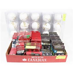 LARGE LOT OF ASSORTED CHRISTMAS ORNAMENTS