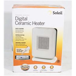 DIGITAL CERAMIC HEATER, SOLEIL BRAND