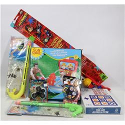 NEW BOX OF KIDS OUTDOOR TOYS
