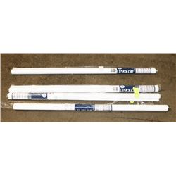 LOT OF 4 LEVOLOR 37 1/4"X66" ROLLER SHADE