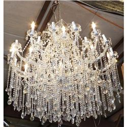 Maria Theresa Style Chandelier With Trailing Crystal