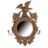 Image 2 : 19thc Regency-Style Gilt Wood Convex Eagle Mirror