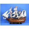 Image 1 : Wooden Spanish Galleon Model 34" Ship