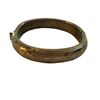 Image 1 : Art Deco Chased Silver Hinged Bracelet