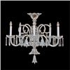 Image 1 : Crystal & Nickel Five Light Bell Chandelier