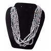 Image 1 : Fabulous, Multi Strand White Rice Pearl Choker / Necklace