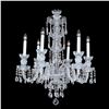 Image 1 : 6-R-8 NF - 6 LIGHT CRYSTAL CHANDELIER WITH SWAROVSKI - 22" X 28"
