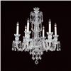 Image 2 : 6-R-8 NF - 6 LIGHT CRYSTAL CHANDELIER WITH SWAROVSKI - 22" X 28"