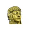 Image 1 : Art Deco Gilt Bronze Female Goddess Bust Bronze Sculpture Great Detail Statue