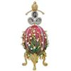 Image 1 : 1898 Lilies of the Valley Faberge-Inspired Egg 8"