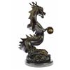 Image 1 : Original Limited Edition Signed Dragon by Thomas Bronze Sculpture Marble Base Statue