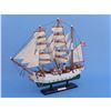 Image 2 : Wooden Danmark Tall Model Ship 14"