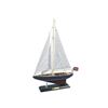 Image 1 : Wooden Endeavour Model Sailboat Decoration 16"