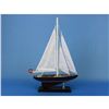 Image 2 : Wooden Endeavour Model Sailboat Decoration 16"