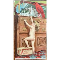 Early 20th Century Advertising, Red Raven Splits Postcard