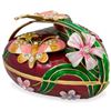 Image 6 : Faberge Inspired 6.5" Valentine's Love Heart with Butterfly Jewelry Box