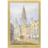 Image 2 : (2) E NEVIL (19TH C.) LOUVEN & ANTWERP WATERCOLORS