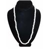Image 2 : 25" Strand Natural White Freshwater Pearl Necklace