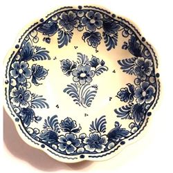 Vintage Signed Delft Pottery Bowl