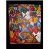 Image 11 : Signed Acrylic Painting, Haitian Farmers Market Ready To Frame 43.84 Idiot Sale