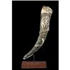 Image 1 : 18thc Hand-carved European Hunting Ox Horn