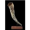 Image 7 : 18thc Hand-carved European Hunting Ox Horn