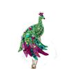 Image 1 : Brightly Jeweled Peacock Badge Reel