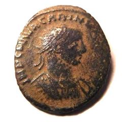 Bronze coin of Carinus: 283 - 285 A.D.