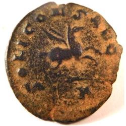 Bronze  zoo  coin of Gallienus (253-265 A.D.)