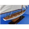 Image 10 : Wooden Columbia Model Sailboat Decoration 60"