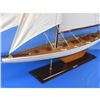 Image 5 : Wooden Columbia Model Sailboat Decoration 60"