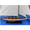 Image 8 : Wooden Columbia Model Sailboat Decoration 60"