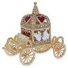 Image 1 : Royal Coronation Coach with Doves Trinket Box Figurine 3.25 Inches