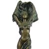 Image 1 : ART NOUVEAU DECO BRONZE NUDE GIRL STATUE FIGURAL FIGURE SCULPTURE STATUE