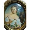 Image 8 : Antique Miniature Painting. Young Lady Portrait