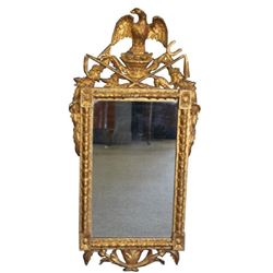 Antique and Finely Carved Giltwood Mirror