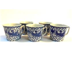 Vintage Set Japanese Phoenix Flying Turkey Cups