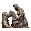 Image 2 : Large Arabian Man Helping his wife Bronze Marble Base Sculpture Statue by Barye